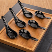 Asia-Löffel Porzellan schwarz - Vergleichsbild